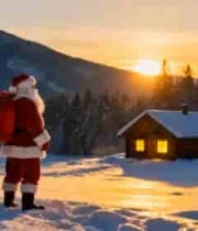  圣诞老人雪地送礼物2080#横屏 	 