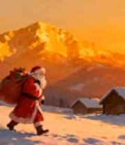  圣诞老人雪山送礼物2081#横屏 	 