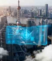  上海城市科技感航拍2030#横屏 	 