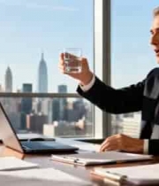  商务人士举杯交谈1996#横屏 