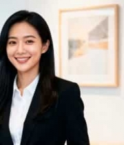  商务女性职业微笑1984#横屏 	 