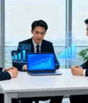  商务人士办公交流1986#横屏 