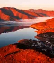  山水晨曦风光1957#横屏 