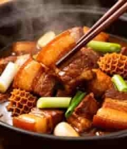  砂锅红烧肉特写1929#横屏 	 