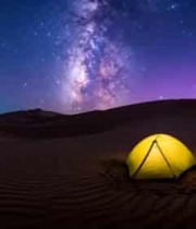  沙漠星空下的帐篷1925#横屏 	 