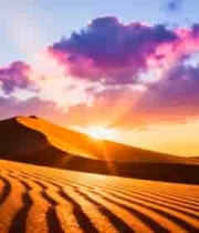  沙漠日落唯美景色1917#横屏 