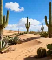  沙漠仙人掌景观1921#横屏 	 