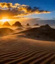  沙漠风光壮丽景色1905#横屏 	 