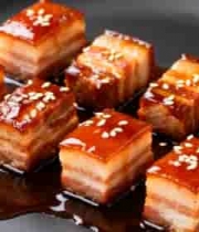  色泽诱人的红烧肉块1891#横屏 	 