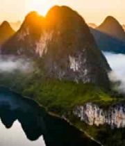  日出云海山川壮丽景色1844#横屏 	 