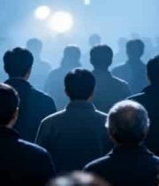  人群背影 聚光灯下1834#横屏 	 