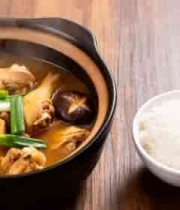  热气腾腾香菇炖鸡汤1831#横屏 	 