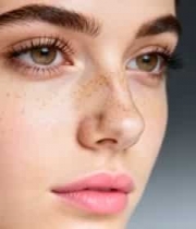  雀斑少女精致妆容特写1813#横屏 	 