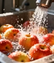  苹果清洗流水线作业1700#横屏 	 