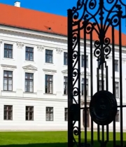  欧式建筑铁艺大门1691#横屏 	 