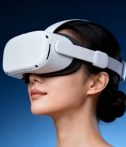  女性VR眼镜体验1663#横屏 	 -