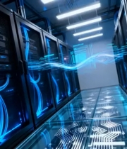  蓝色数据中心服务器机房1403#横屏 	 