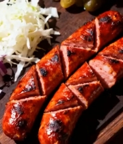  烤肠特写美食视频1303#横屏 	 -