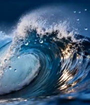  巨浪翻滚海洋景象1279#横屏 	 