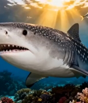  鲸鲨深海游弋1257#横屏 	 