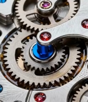  精密机械齿轮运转特写1253#横屏 	 