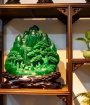  精美玉雕摆件展示1250#横屏 	 