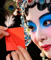  京剧花旦手持红包1227#横屏 	 