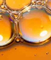  金色油泡纹理特写1203#横屏 	 