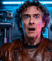 机械背景惊恐表情特写1024#横屏 