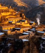 黄土高原冬日晨曦991#横屏 