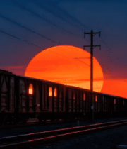 黄昏时分的方形广场航拍983#横屏 