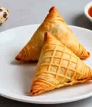  金黄酥脆咖喱角特写1118#横屏 	 