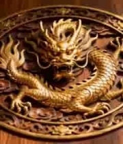  金龙浮雕特写1124#横屏 	 
