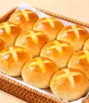  金黄餐包特写展示1112#横屏 	 