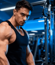 健身房肌肉型男展示1070#横屏 