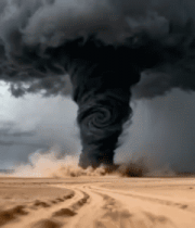 荒漠巨型龙卷风974#横屏 
