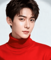 红衣男模帅气肖像926#横屏 