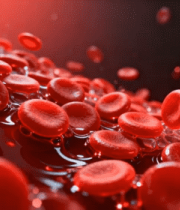 红色血细胞流动动画914#横屏 