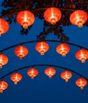 红灯笼装饰夜景871#横屏 