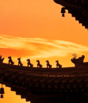 故宫黄昏剪影725#横屏 