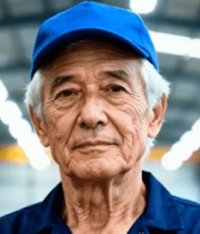 工厂老工人肖像604#横屏 