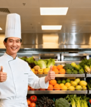 厨师点赞新鲜蔬果304#横屏 