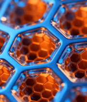 橙色蜂窝状动态背景290#横屏 