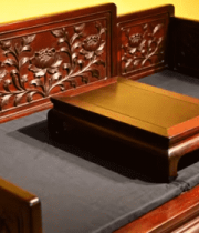 雕花红木罗汉床400#横屏 