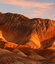 丹霞地貌日落延时388#横屏 