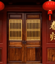 春节红门红灯笼347#横屏 