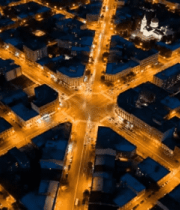 城市夜景航拍俯瞰273#横屏 