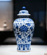 博物馆青花瓷特写展示82#横屏 