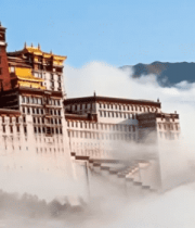 云雾中的布达拉宫景观6617#横屏 