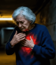 老人地下通道突发心脏不适5853#横屏 